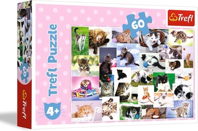 Kindertjes Puzzel - Vormen Leggen - Ontwikkeling Stimuleren - Stevig Karton - 60 Stukjes - Multicolor