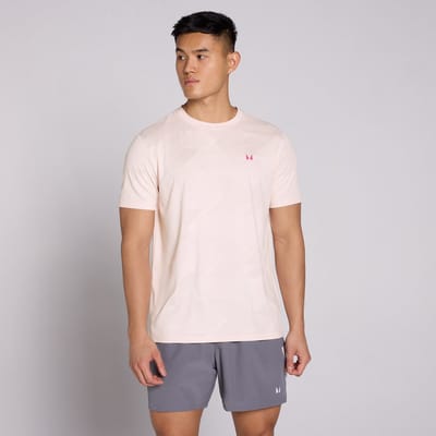 MP Heren Active Training Pillar Grafisch T-Shirt - Chalk Pink - XXXL