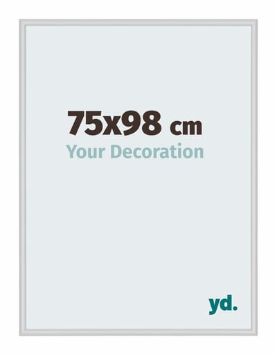 Your Decoration - Fotolijst 75x98 cm - Aluminium - Zilver Mat - Miami