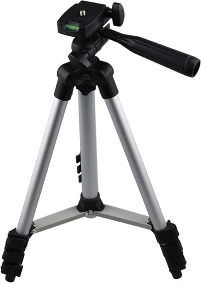 Statief Voor Camera en Smartphone Tripod Aluminium Camera Statief Smartphone Zilver