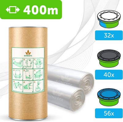 Eco navulfolie voor luiertwister en luieremmer met geurbarrière