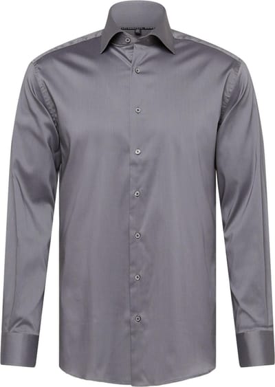 ETERNA modern fit overhemd - superstretch lyocell heren overhemd - antraciet grijs - Strijkvriendelijk - Boordmaat: 43