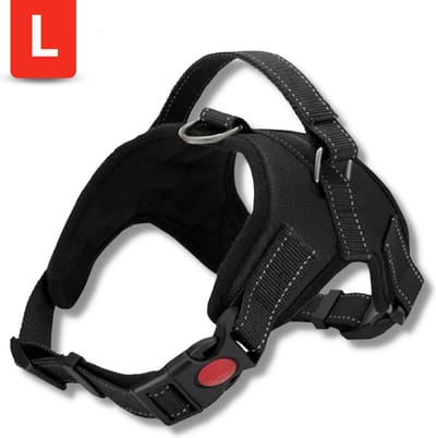 Hondentuigje - Easy Walk Hondentuig - Halti Anti Trek - Halti Optifit Headcollar - Maat L - Zwart