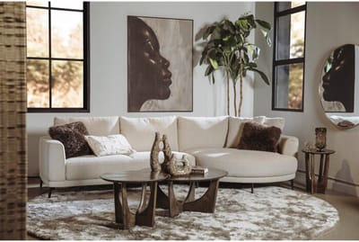 Tower Living Prescot 2 5-AR + Chaise L - Sahara 120 sand