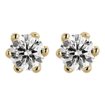 Orolino Ohrringe Gold 585 mit 2 natürlichen Brillanten zus. 0,25ct.