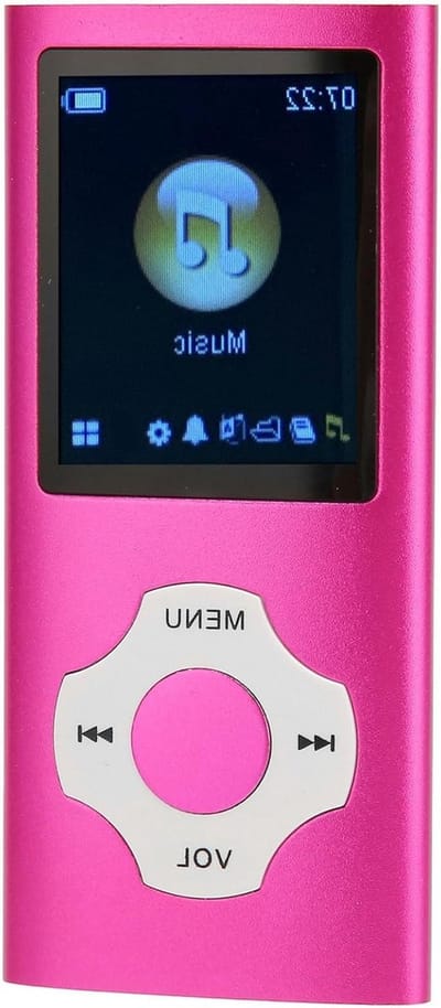 MP3-speler - Muziekspeler - Muziek luisteren - Verliesvrij geluid - 18 Inch scherm - Lichtroze