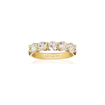 Sif Jakobs juwelen dames De ring 925 sterling zilver zirconia 54 Goud 32019266