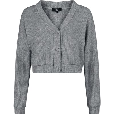 R.E.D. by EMP Cardigan - Basic Jacket - M tot XL - voor Vrouwen - grijs