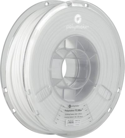 Polymaker PC02002 Polymax Tough Filament PC (polycarbonaat) Hoge stijfheid, Hittebestendig, Slagvast 1.75 mm 750 g Wit 1 stuk(s)