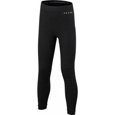 FALKE Wool-Tech Long sneldrogend wol functioneel lang functioneel ondergoed kinderen zwart - maat 110-116