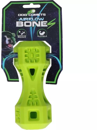 Dog Comets Airflow Bone S - Hondenspeelgoed Bot - hondenbot speelgoed - apporteerspeelgoed hond - Groen