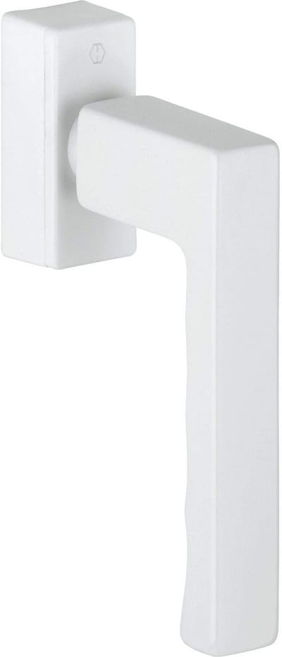 Raamgreep SecuForte met Vergrendeling 90°, Wit, Lengte 128mm