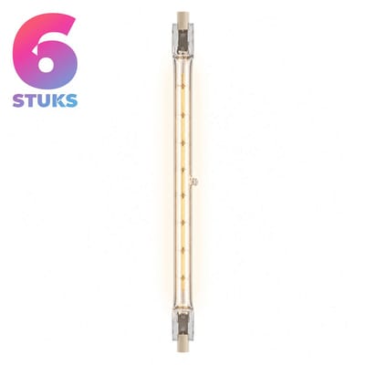 6x Staaflamp (256mm) Halogeenlamp R7s - 1500W - Warm Wit Licht (3000K) - 33000 lm - 2 jaar - Dimbaar - Osram Haloline®