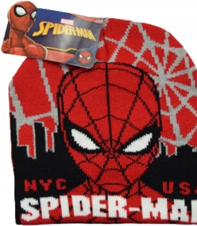 Marvel Spiderman Muts - zwart/rood - maat 52 cm (± 2-4 jaar)