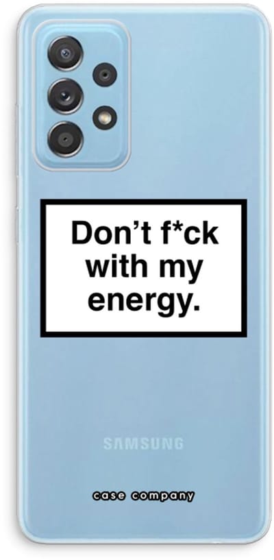 Case Company® - Hoesje geschikt voor Samsung Galaxy A73 hoesje - My energy - Soft Cover Telefoonhoesje - Bescherming aan alle Kanten en Schermrand
