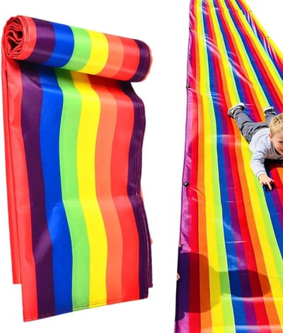 Glijbaan Mat - Buiten Speelmat - Actief Buitenspelen - Antislip Onderkant - 45 x 35 x 5 cm - Meerkleurig