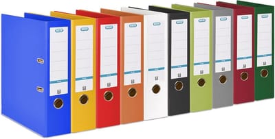 Ordner A4 - Map Ringband - Documenten Archiveren - Precisie Mechanisme - 8 cm Rugbreedte - Willekeurige Kleuren
