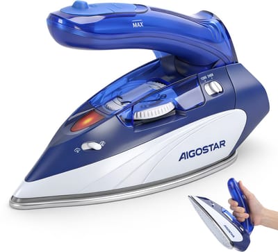 Aigostar Lucas - Reisstrijkijzer - Mini Stoomstrijkijzer - Inklapbaar - Lichtgewicht - 1100W - 110/230V Schakelbaar