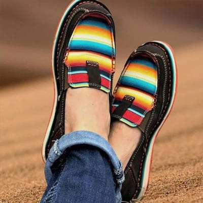 Dames Cruiser Moc Toe Schoenen Paisley Instap Sneakers Dames Casual Rijschoenen Loafers Flats Comfort Mocassins Daglopen Zapatos 38 black