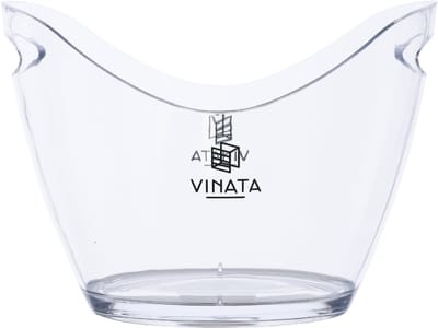 Vinata Bartolo wijnkoeler - transparant - 3.5 L - wijnkoeler staaf - flessenkoeler - koelelement fles - wijnschenker