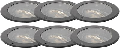 QAZQA Set van 6 grondspot wart AR111 verstelbaar IP65 - Delux Honey