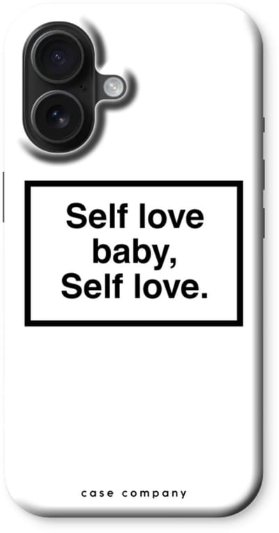Case Company® - Hoesje geschikt voor iPhone 16 hoesje - Self love - Tough Case - Maximale Bescherming alle Kanten en Schermrand