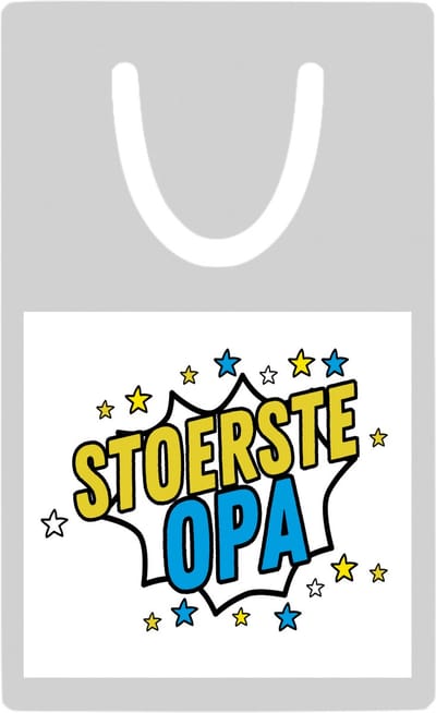 Hacebo® - Stoerste opa metalen boekenlegger- Opa - beste opa - verjaardagscadeau - cadeau voor opa - kado - gift Bladwijzer boekenleggers - 7.6 cm x 5cm