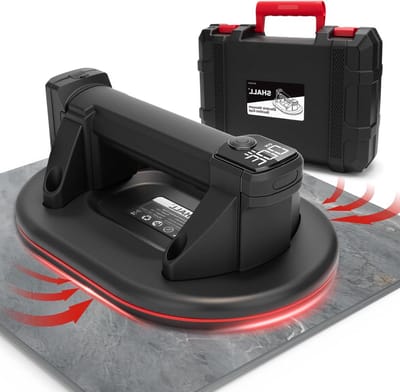 Elektrische Zuiglift - Zuignap Lift - Materiaal Verplaatsen - Elektrisch Aangedreven - 24x12x31 cm - Zwart