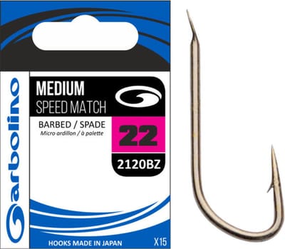 Garbolino Medium Speed Match Barbed-Spade 2120BZ (15 pcs) - Maat : 14