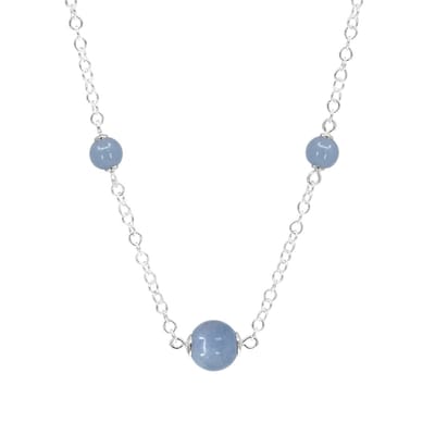 ARLIZI 2385 Ketting angeliet kralen hanger - sterling zilver - 50 cm