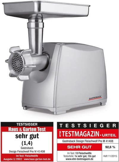 Design Vleesmolen - Keukenmachine Gehakt - Zelf Gehakt Maken - 2000 Watt Motor - 5.4 kg - Zilver