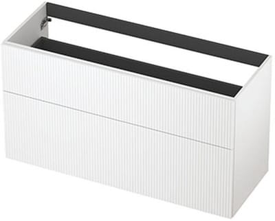 INK - Onderkast 2L A-sym Gelakt Gefr. Front - 1200x450x650 Mm - Mat Wit