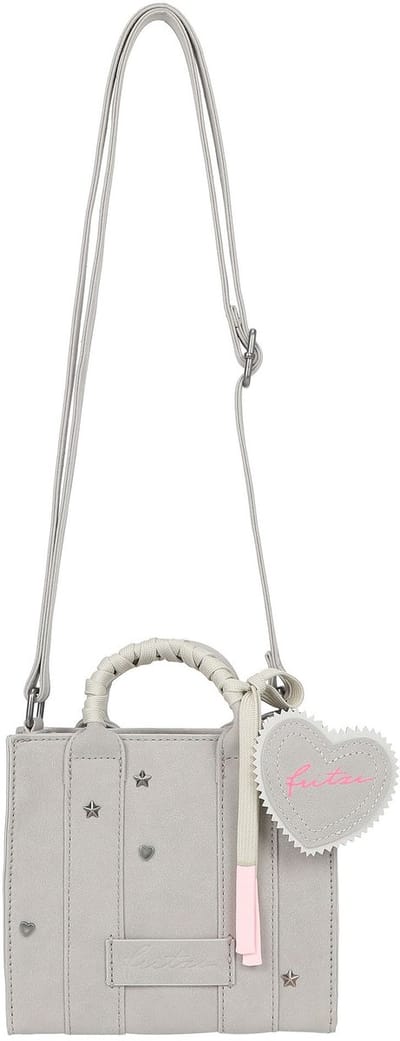 Fritzi aus Preußen Schoudertas Handtas Square Mini Limited Wiesn Crossbody Bag Warm Stone Lichtgrijs