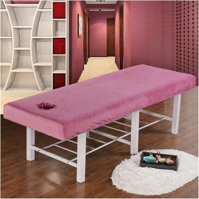 Luxe Fluwwel Massagebedhoes - Zacht & Huidvriendelijk Onderlaken voor Schoonheids- en Massagetafels