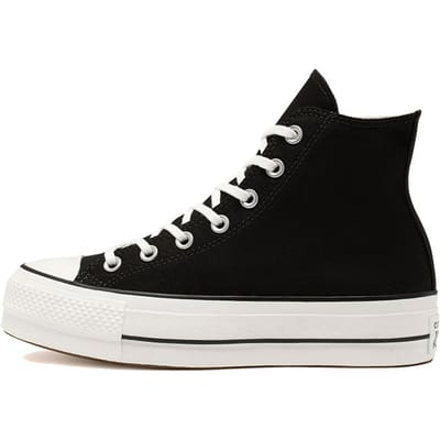 Converse Chuck Taylor All Star Plateforme Haut Noir Baskets Femme Blanc 560845C 41.5
