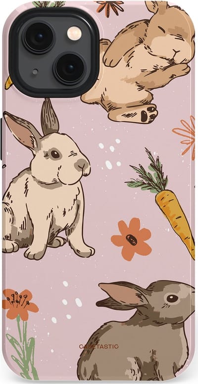 Casetastic Hoesje Geschikt voor Apple iPhone 13 Magsafe - Stijlvolle Beschermende Duo-layer Case - Hop hop knuffels