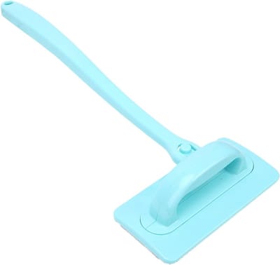 Raamscherm Reinigingsset - Gaasreiniger Borstel - Spleten Reinigen - Uitschuifbare Handgreep - 38 cm - Grijs