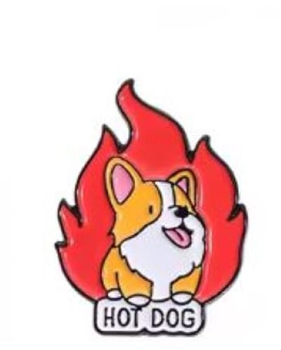 Pin Broche - enamel pin - kledingspeld - Hotdog hond