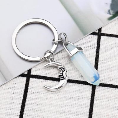 Allecto - Sleutelhanger - Hexagonaal Kristal - Mooi en Duurzaam
