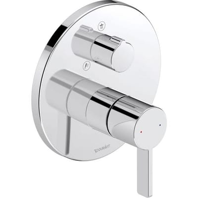 Duravit D-Neo single lever bath mixer concealed, with diverter valve DE5210012010