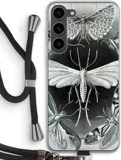 Case Company® - Hoesje met koord geschikt voor Samsung Galaxy S23 Plus hoesje met Koord - Haeckel Tineida - Telefoonhoesje met Zwart Koord - Bescherming aan alle Kanten en Over de Schermrand