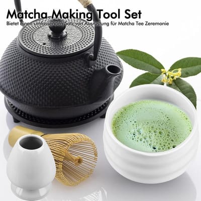 ACEP Matcha thee - Matcha set - Matcha thee - Matcha poeder - Matcha klopper - Matchbox - Matcha thee - 100% Natuurlijk - Alles in 1