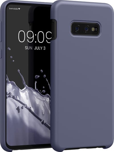 kwmobile telefoonhoesje geschikt voor Samsung Galaxy S10e - Hoesje met siliconen coating - Smartphone case in lavendelgrijs