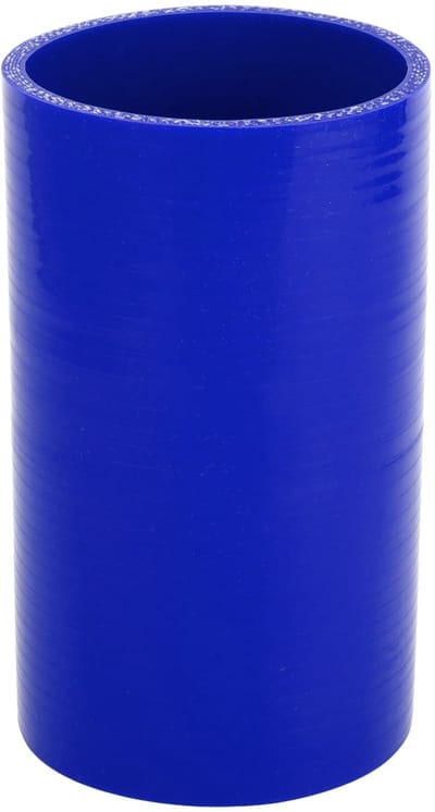 Dailygoods- Koelslang Siliconen 80 mm Binnendiameter - 150 mm Lengte - Meerlaags Weefsel - Temperatuurbestendig tot 300 °C - Universeel - Blauw - Siliconenslang