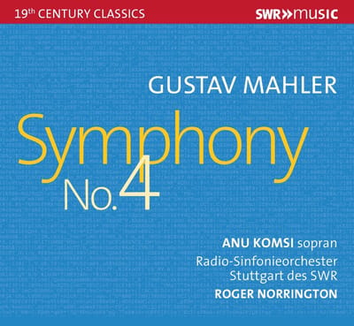 Radio-Sinfonieorchester Stuttgart Des SWR, Roger Norrington - Mahler: Symphony No. 4 (CD)