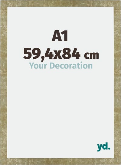 Your Decoration - Fotolijst A1 59,4x84 cm - MDF - Goud Antiek - Mura