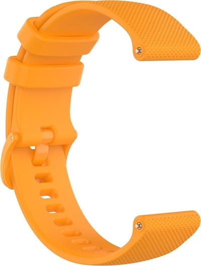 New Age Devi - Siliconen Smartwatch bandje - Geschikt voor Garmin Vivoactive 4 silicone band - 45mm - oranje - Horlogeband / Polsband / Armband