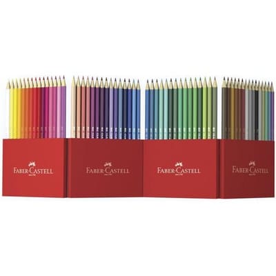 Faber-Castell kleurpotloden - hexagonale kartonnen doos, 60 stuks