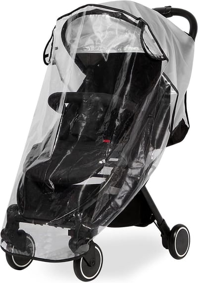 Universele regenhoes voor kinderwagen - weerbestendige hoes voor kinderwagen - winddicht、 waterdicht、 bescherming tegen zon、 stof en sneeuw
