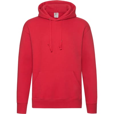 Fruit of the Loom Heren Premium 70/30 effen hoodie (Rood)